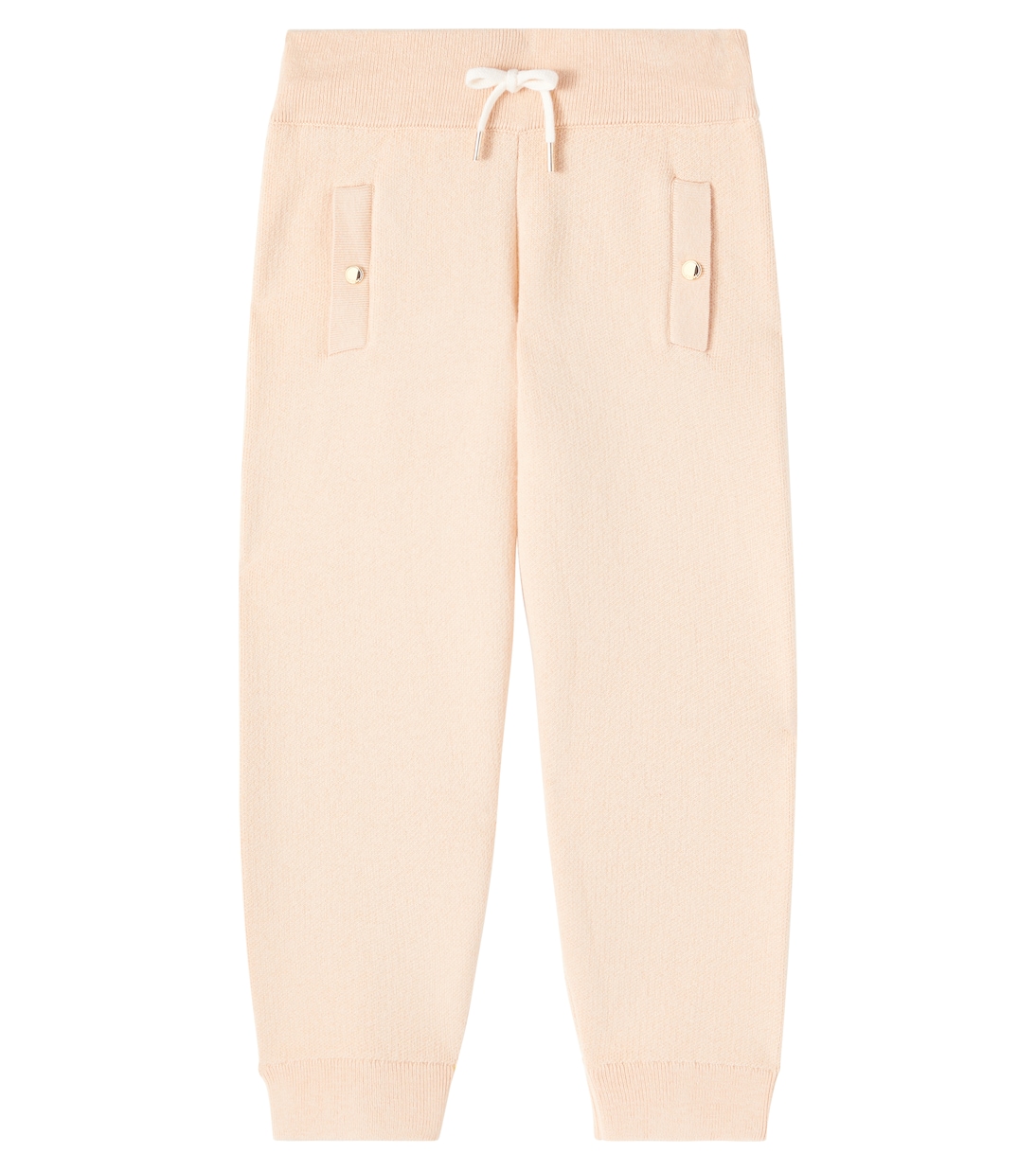 Logo cotton and wool sweatpants | Chloé Kids