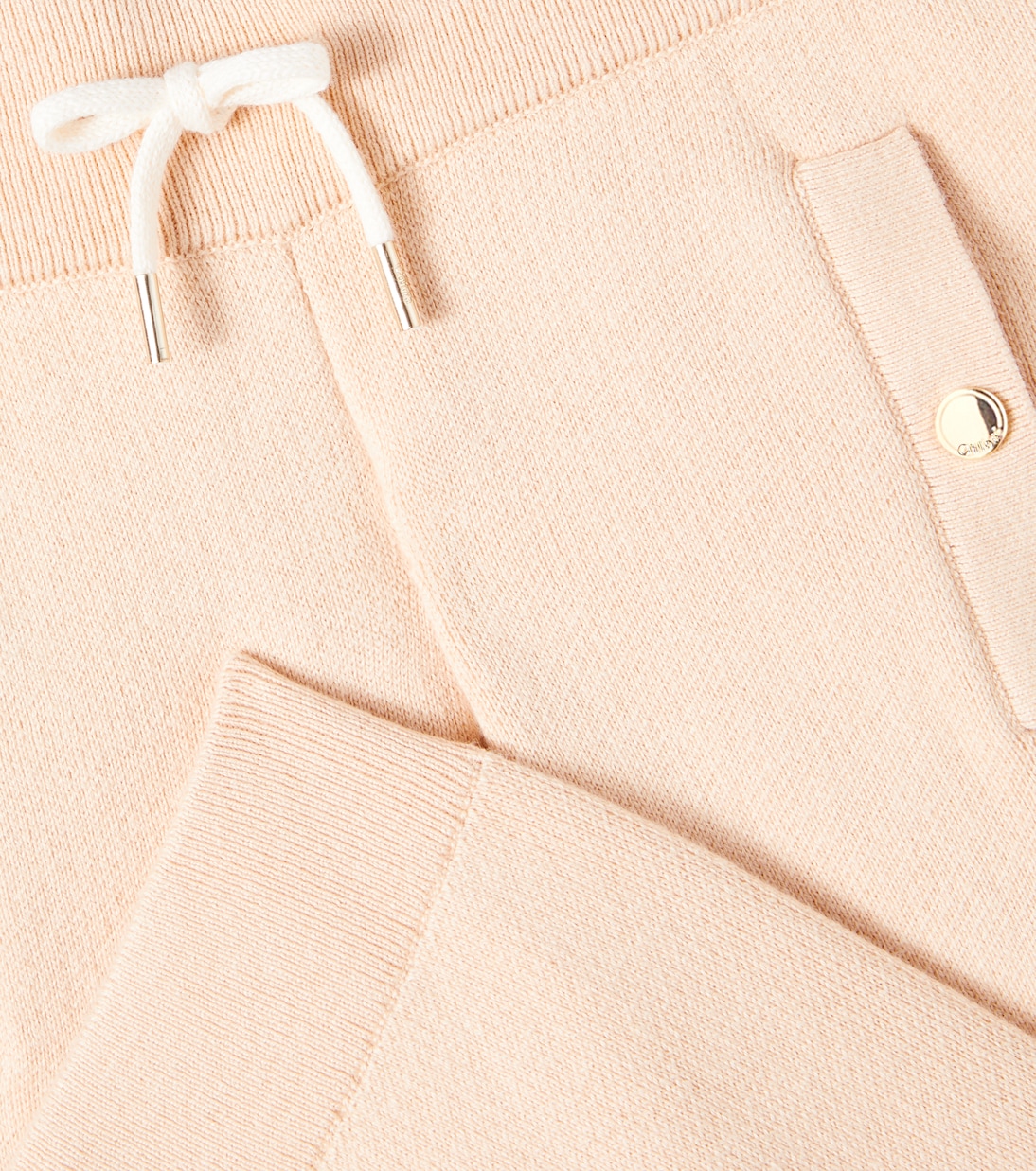 Logo cotton and wool sweatpants | Chloé Kids