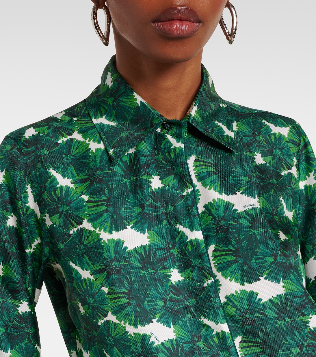 Rodesia printed silk twill shirt | Max Mara