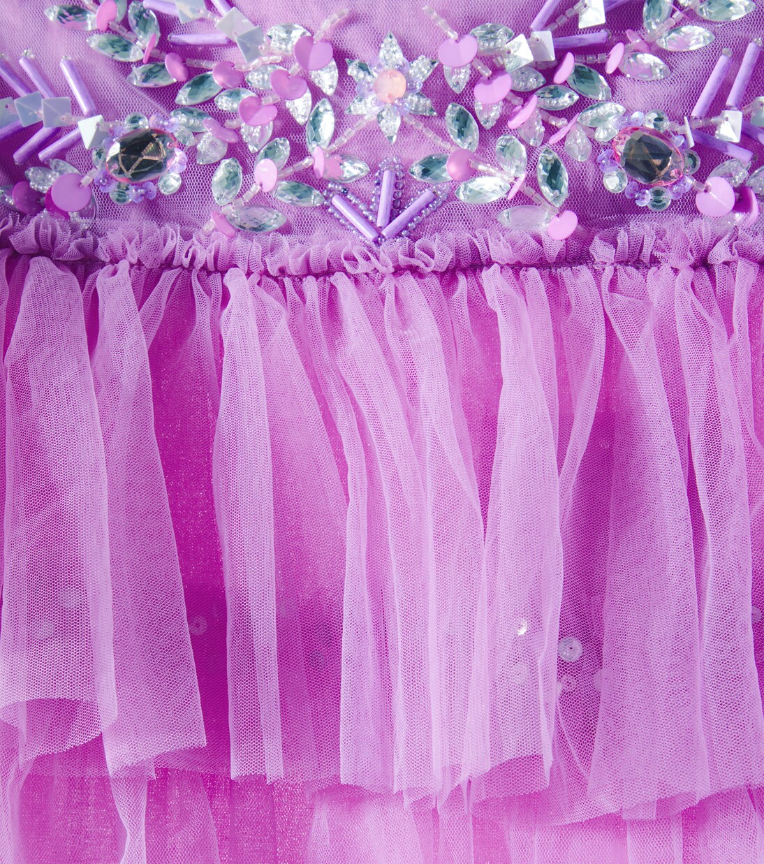 Lady Violet embellished cotton tulle dress | Tutu Du Monde