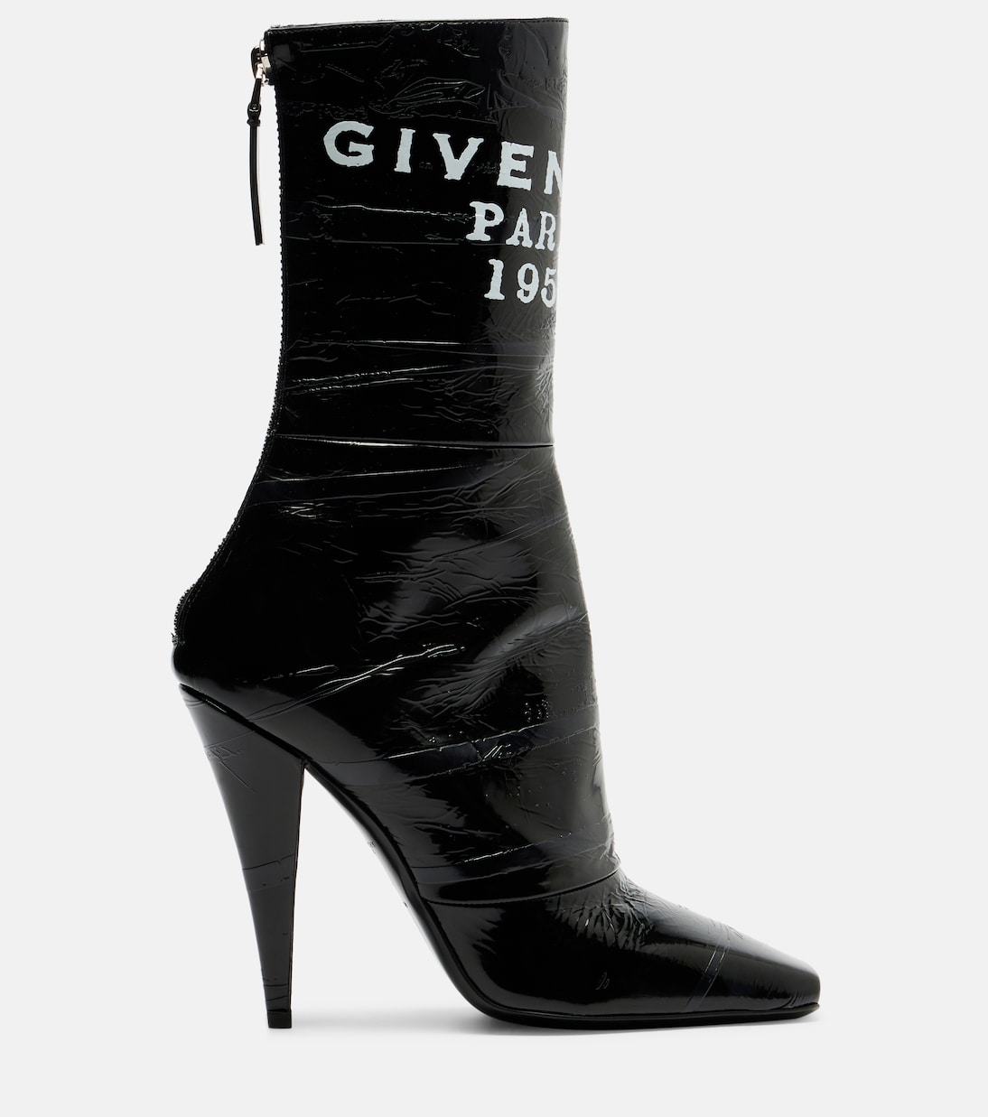 Sliced Square patent leather ankle boots | Givenchy