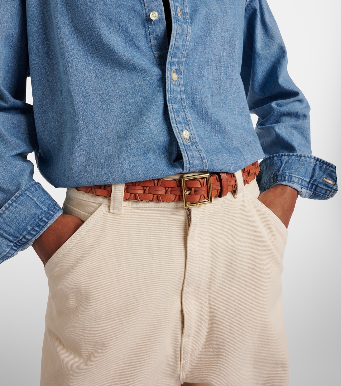 Braided leather belt | Polo Ralph Lauren