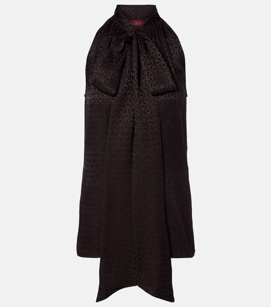 Top Horsebit aus Seiden-Jacquard | Gucci