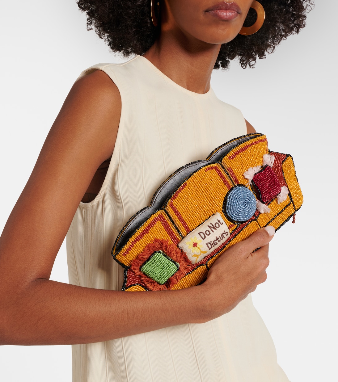 Couch beaded clutch | Staud
