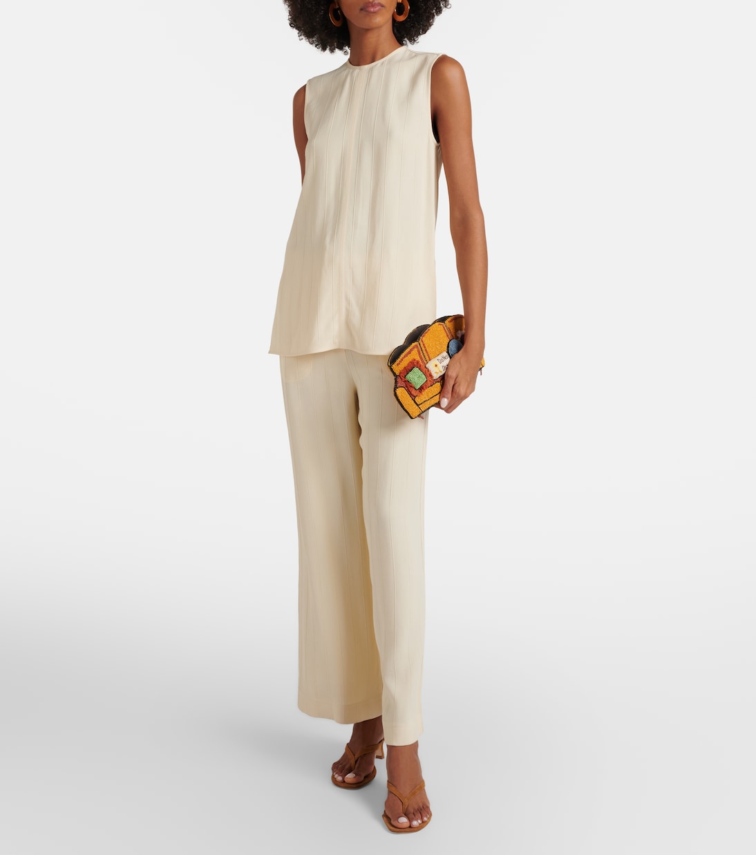 Couch beaded clutch | Staud