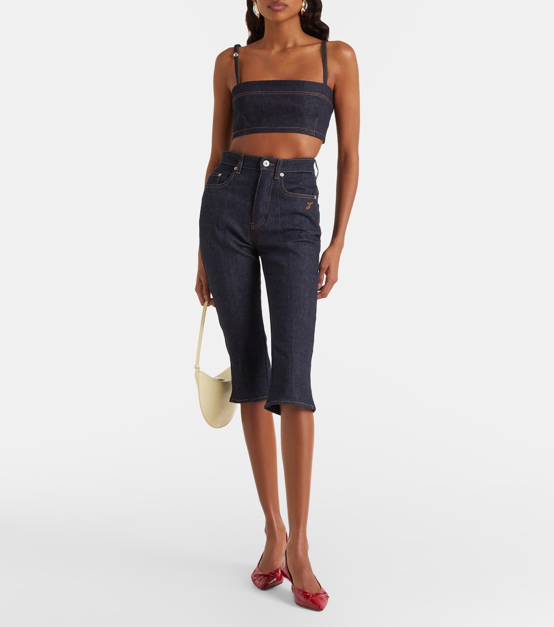 Jeans capri con logo | Jacquemus