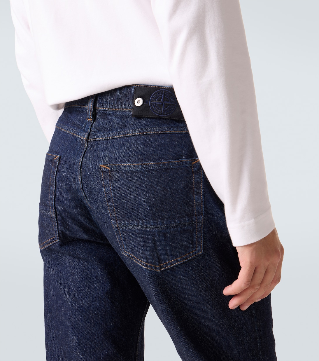Jean droit à taille mi-haute | Stone Island