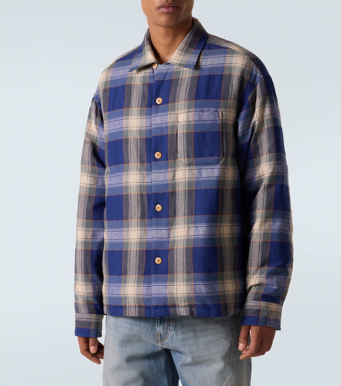 Keesey wool and linen down overshirt | Visvim
