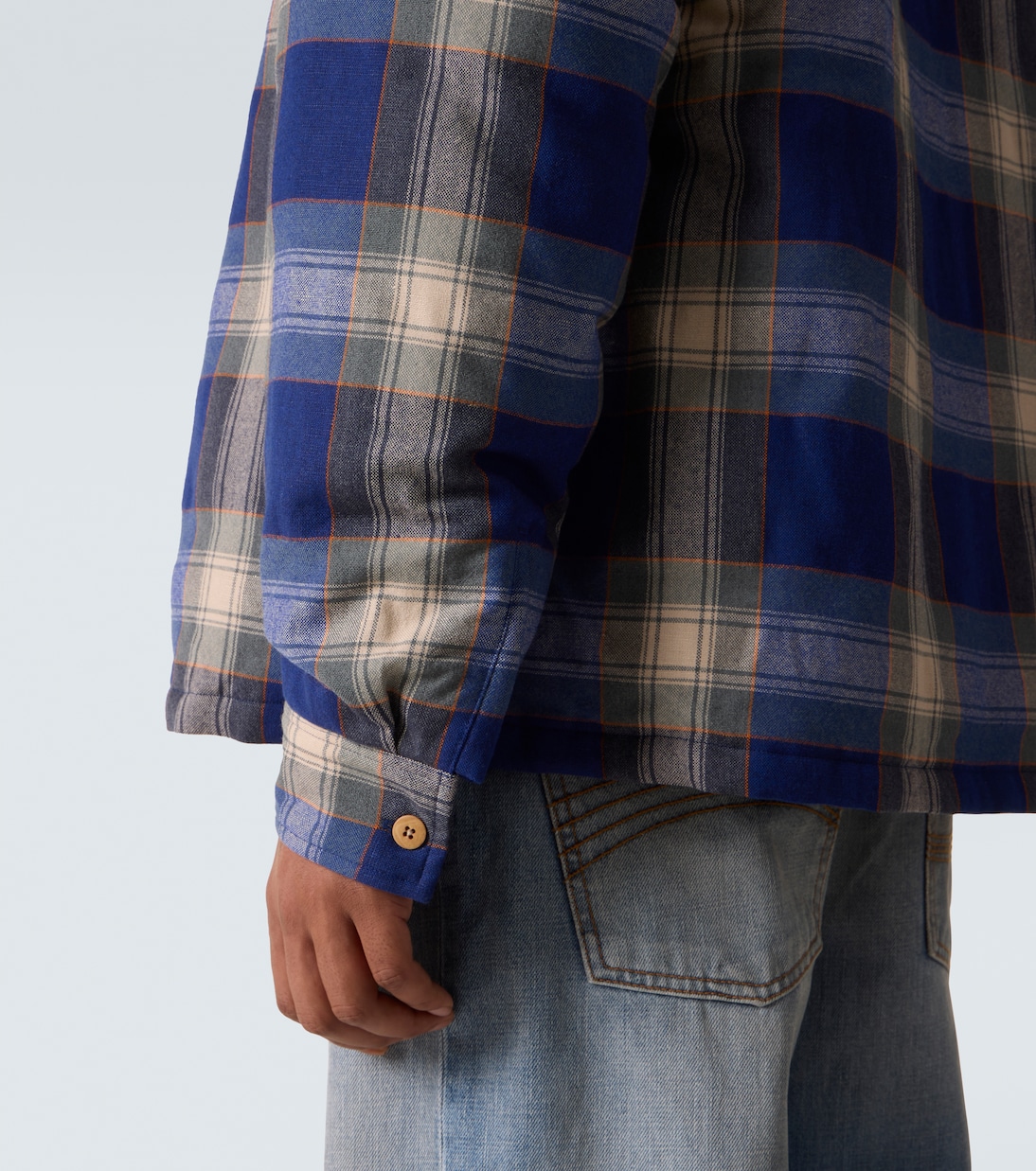 Keesey wool and linen down overshirt | Visvim