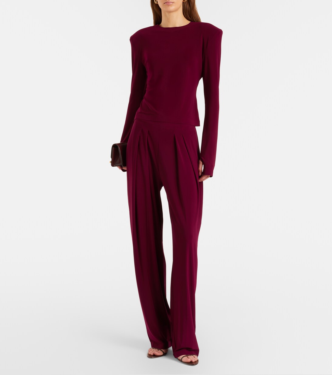 Pleated wide-leg pants | Norma Kamali