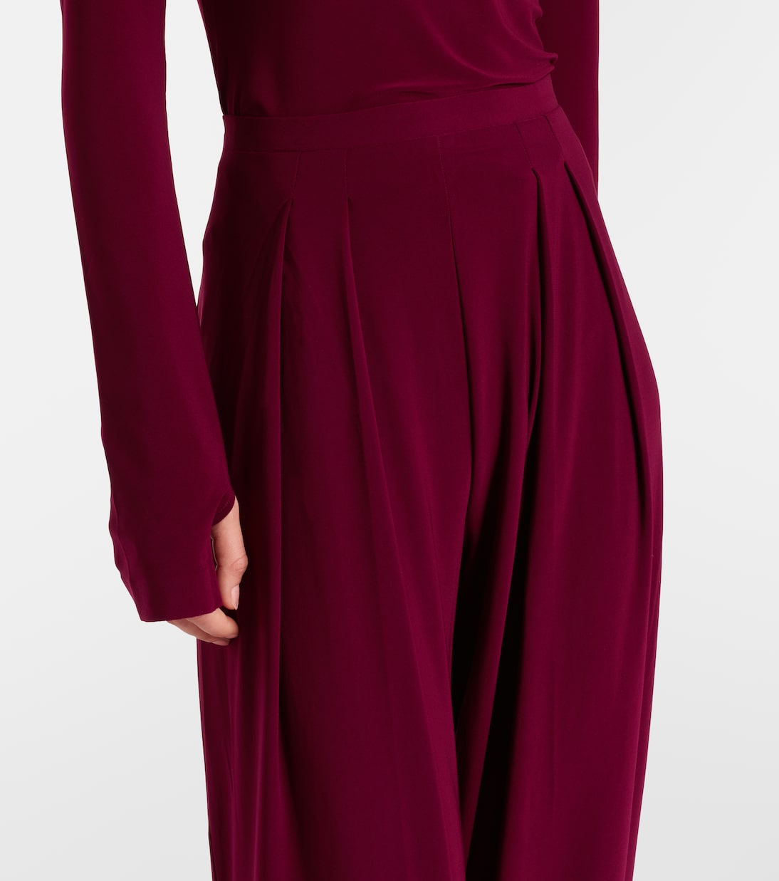 Pleated wide-leg pants | Norma Kamali