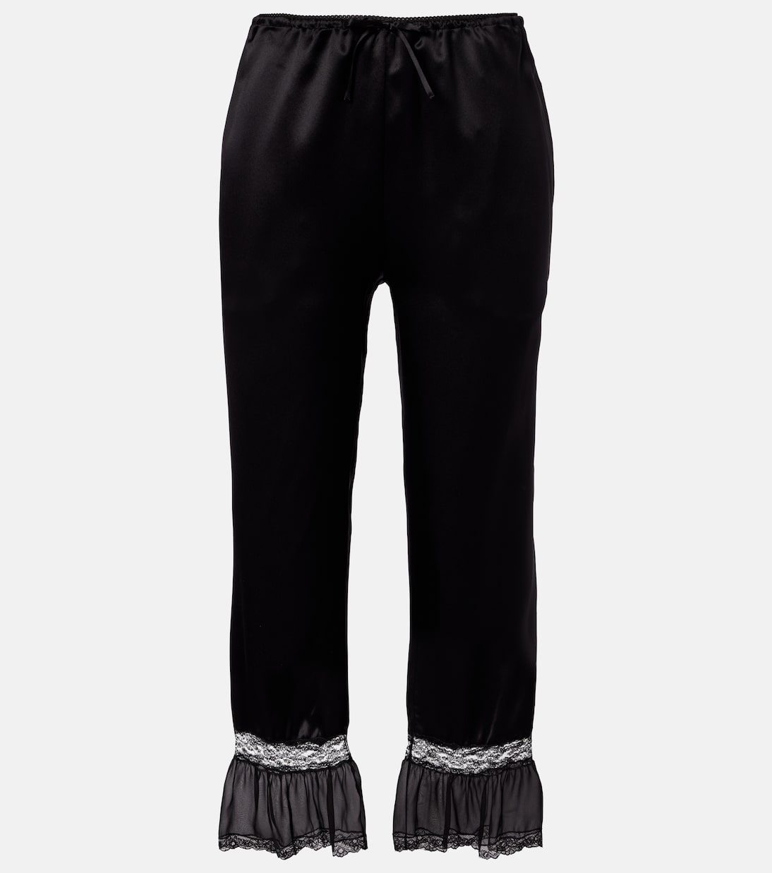 Pantalon ample en satin de soie | Saint Laurent