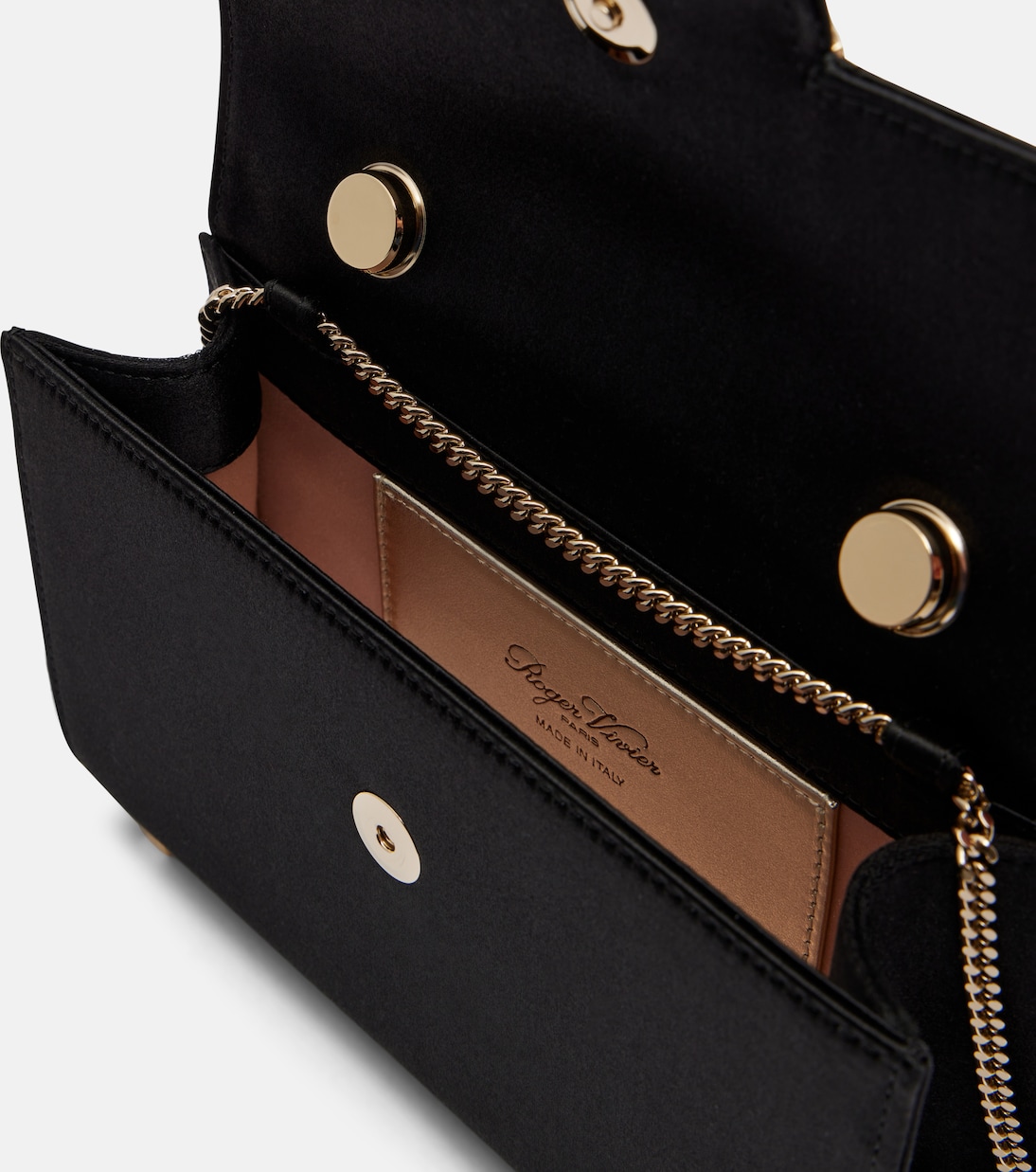 Jewel Efflorescence Mini satin top-handle bag | Roger Vivier