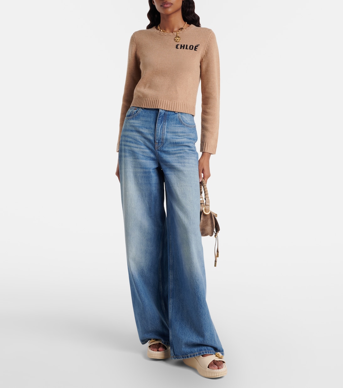 Nama leather platform sandals | Chloé