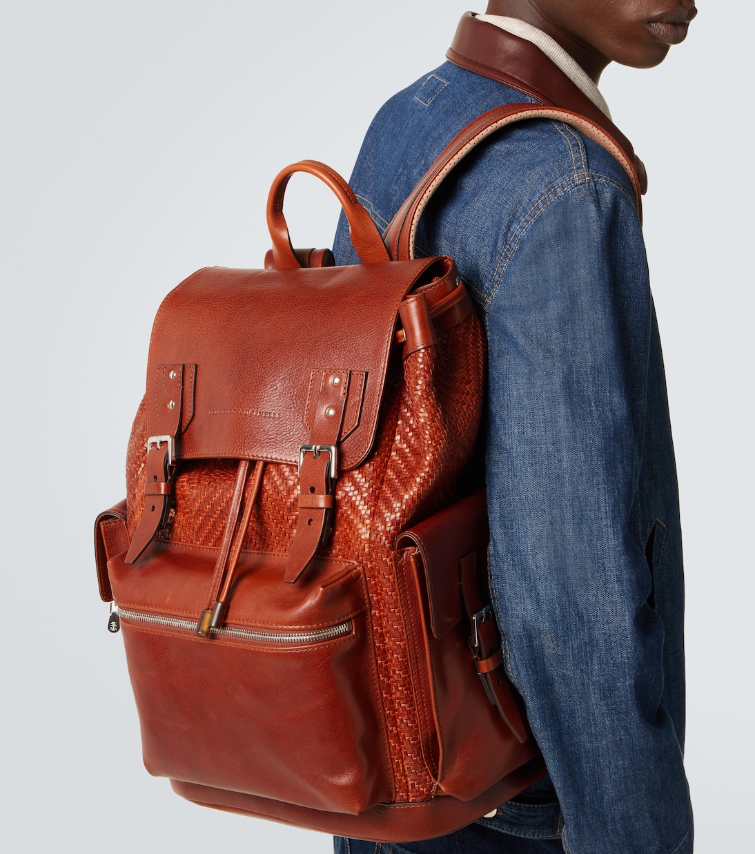 City leather backpack | Brunello Cucinelli