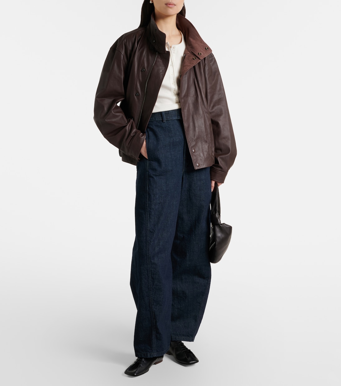 Leather blouson jacket | Lemaire