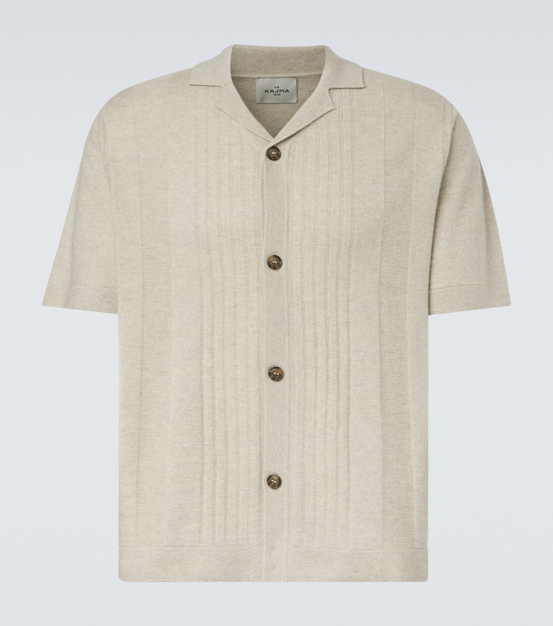 Gerone knitted cashmere polo shirt | Le Kasha