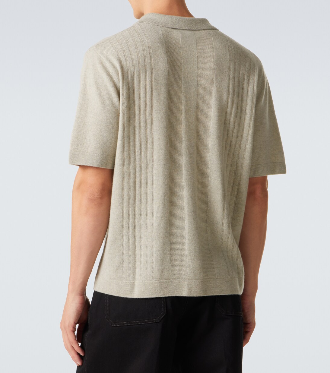 Gerone knitted cashmere polo shirt | Le Kasha