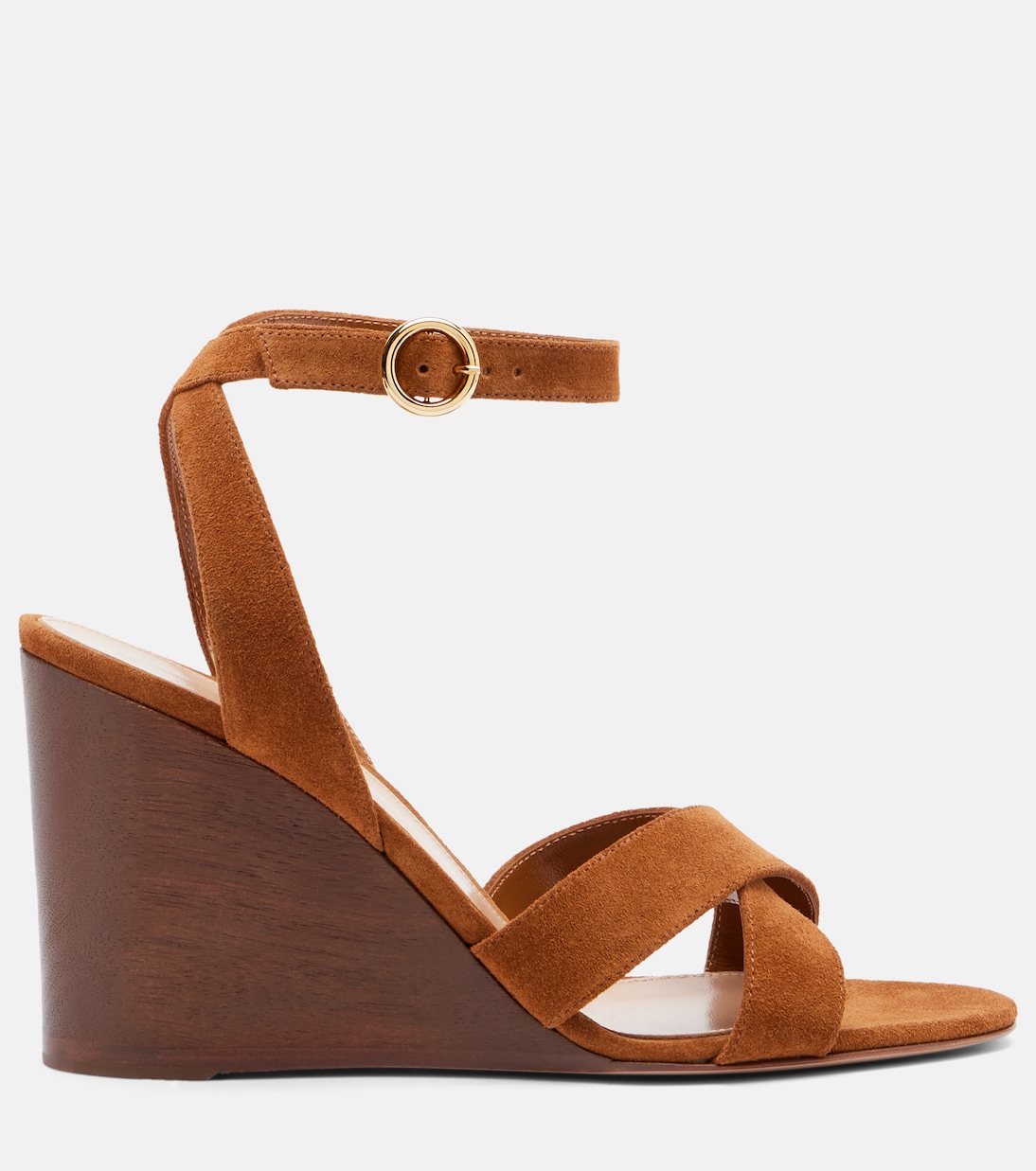 Suede wedge sandals | Gianvito Rossi