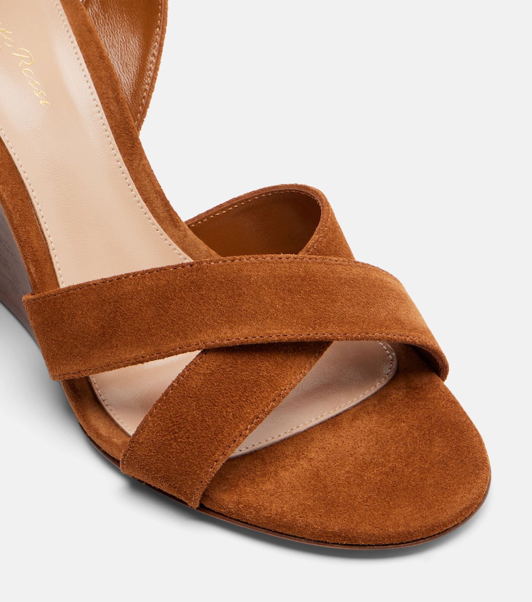 Suede wedge sandals | Gianvito Rossi