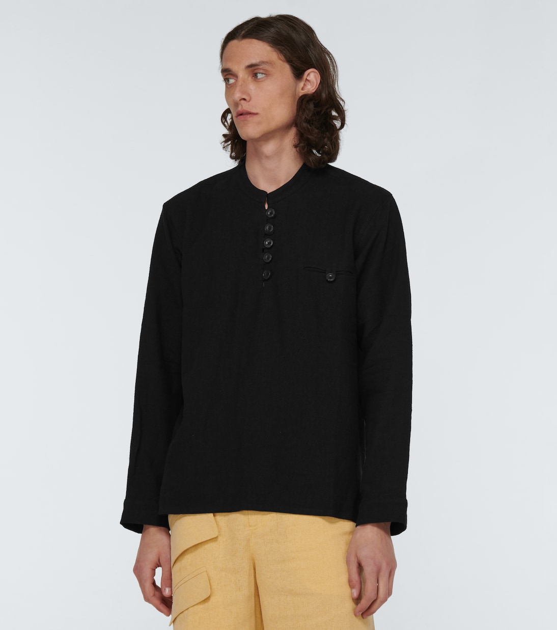Camisa Artist de lino y algodón | Commas