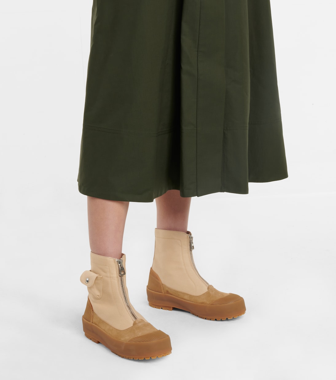 Botines Duck con ribetes de gamuza | JW Anderson