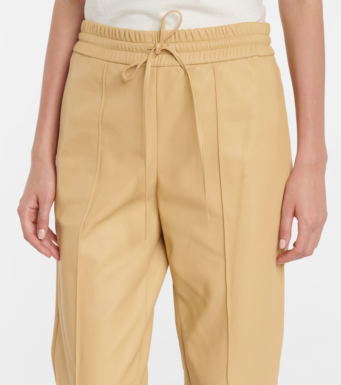 Ankle-zip leather pants | Jil Sander