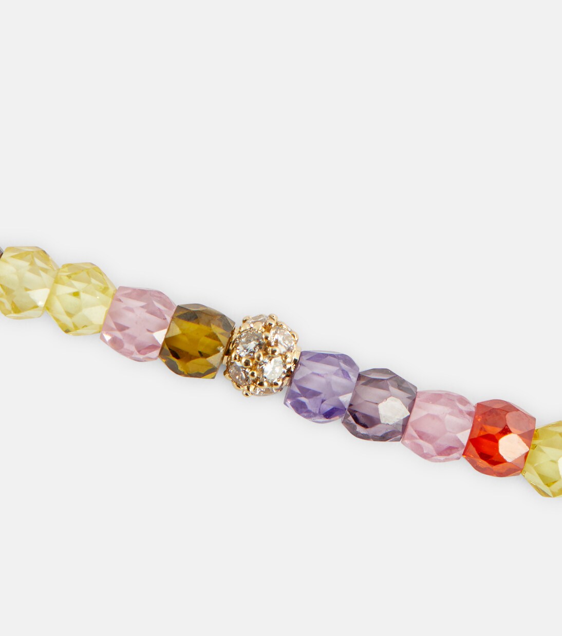 Bracciale in oro 14kt con zirconi e diamanti - Eleganza giovane di Sydney Evan
