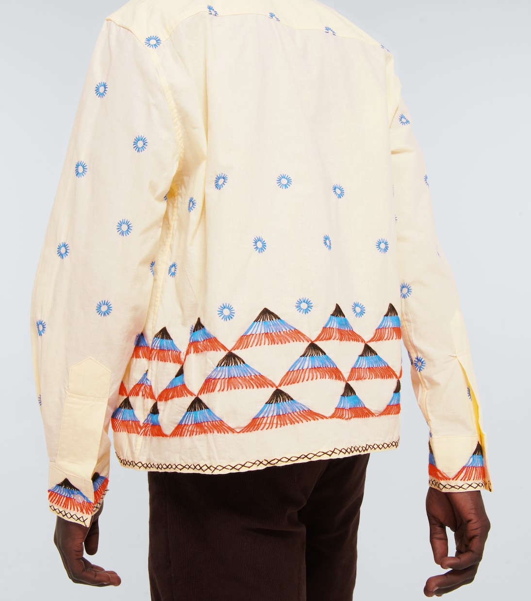 Camisa de algodón con picos bordados | Bode