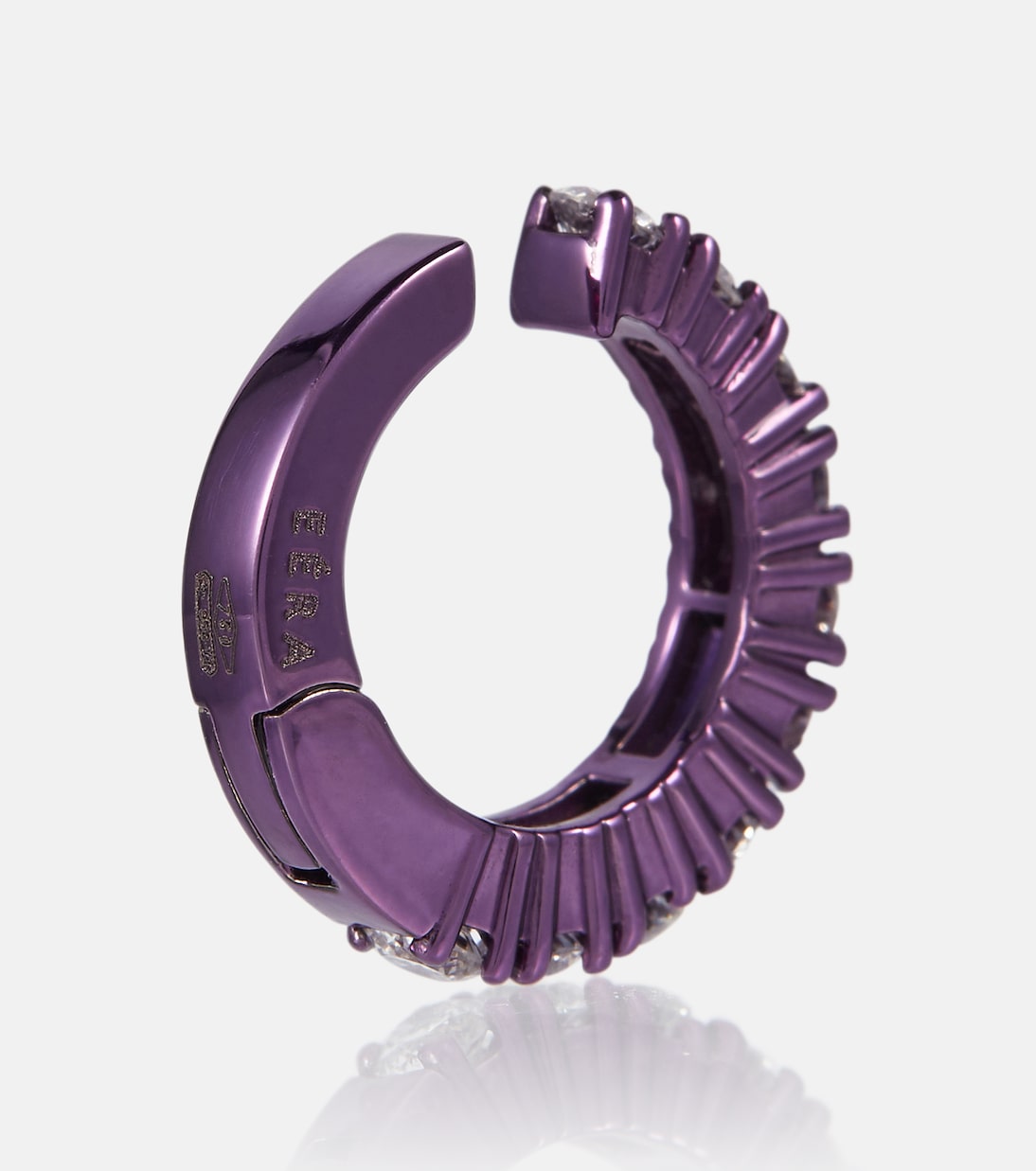 Boucle d’oreille unique Mini en or 18 ct et diamants | Eéra