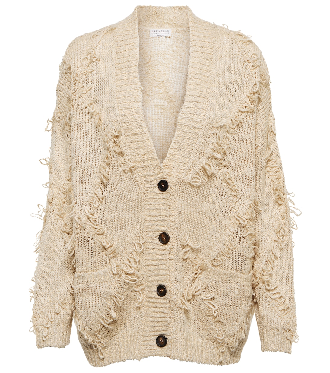 Cardigan aus Seide und Leinen | Brunello Cucinelli