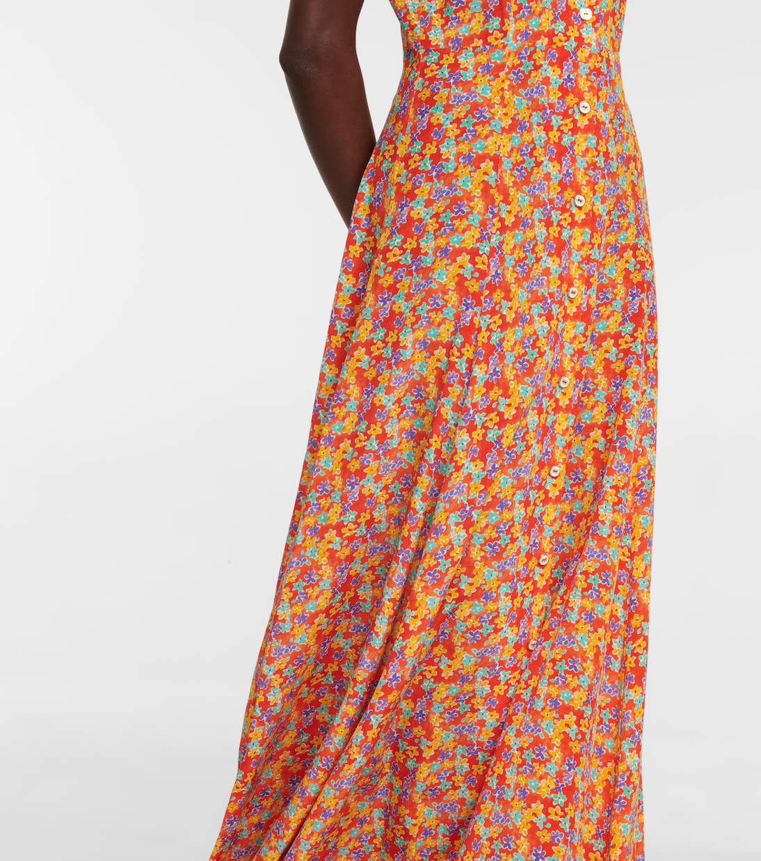 Maxikleid Bel aus Seiden-Crêpe | Caroline Constas