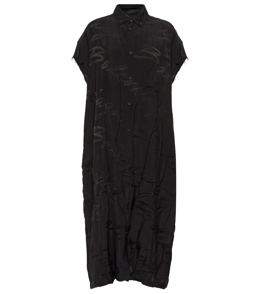 Logo jacquard silk midi dress | Balenciaga
