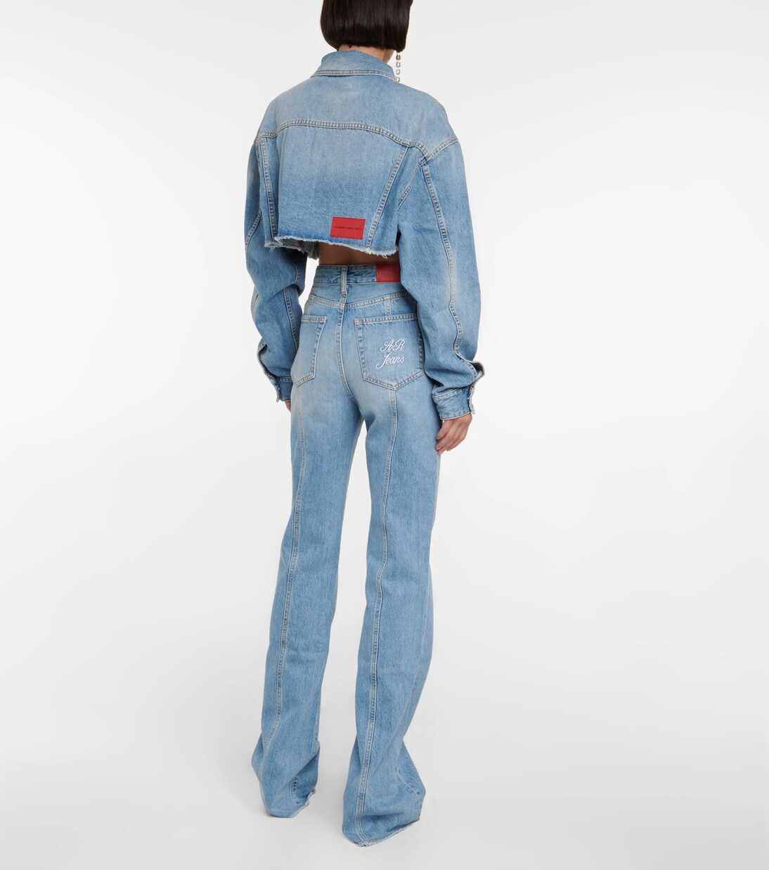 Paneled high-rise flared jeans | Alessandra Rich
