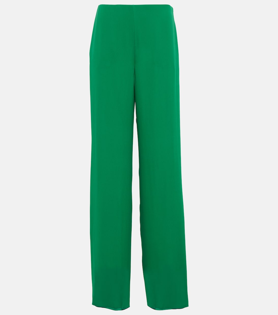 Pantalon ample à taille haute en soie | Valentino