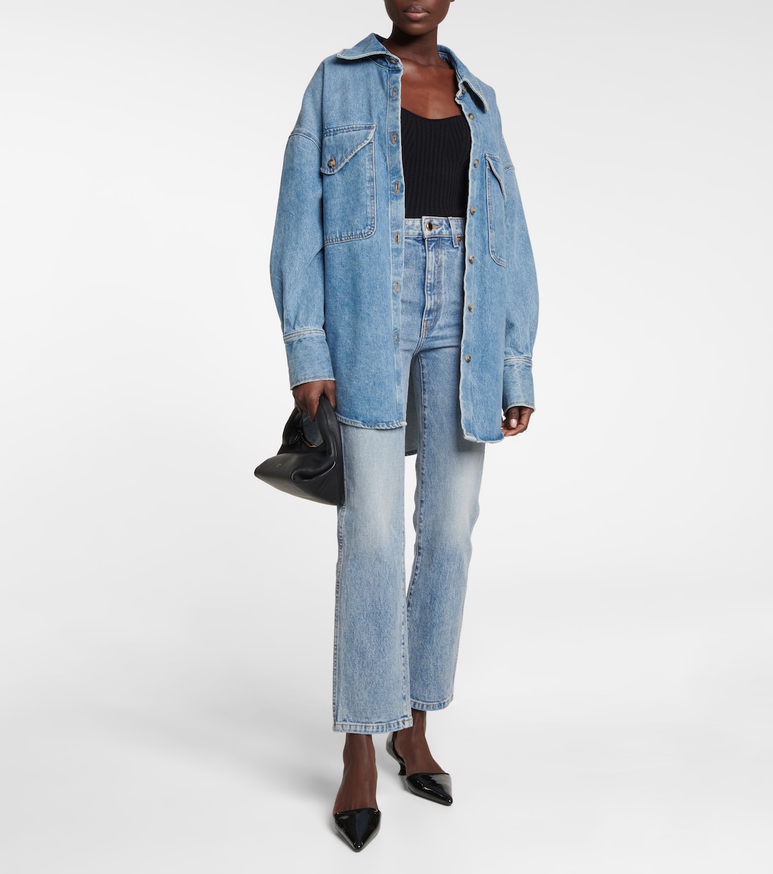 Jean droit Abigail à taille haute | Khaite