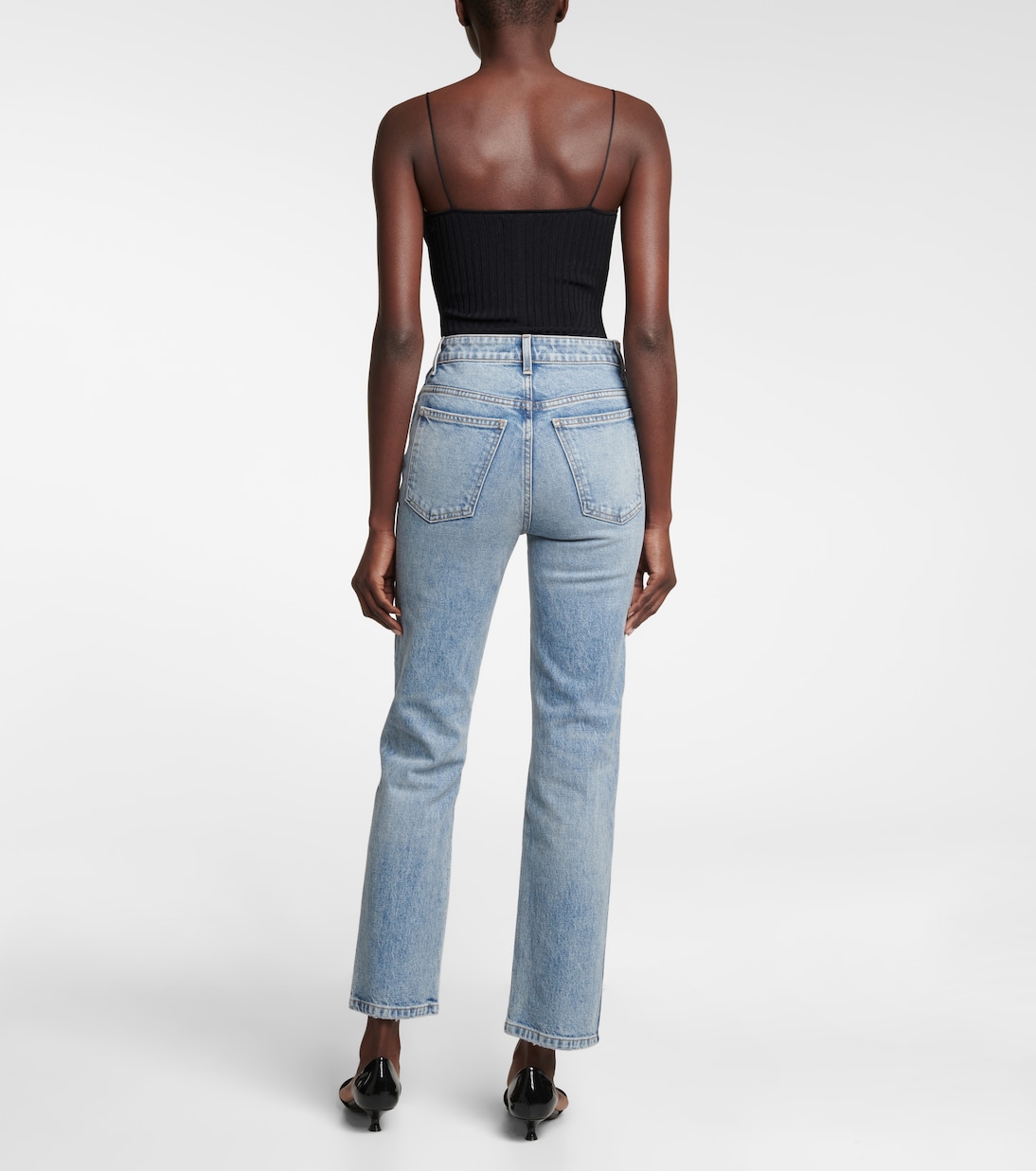 Jean droit Abigail à taille haute | Khaite