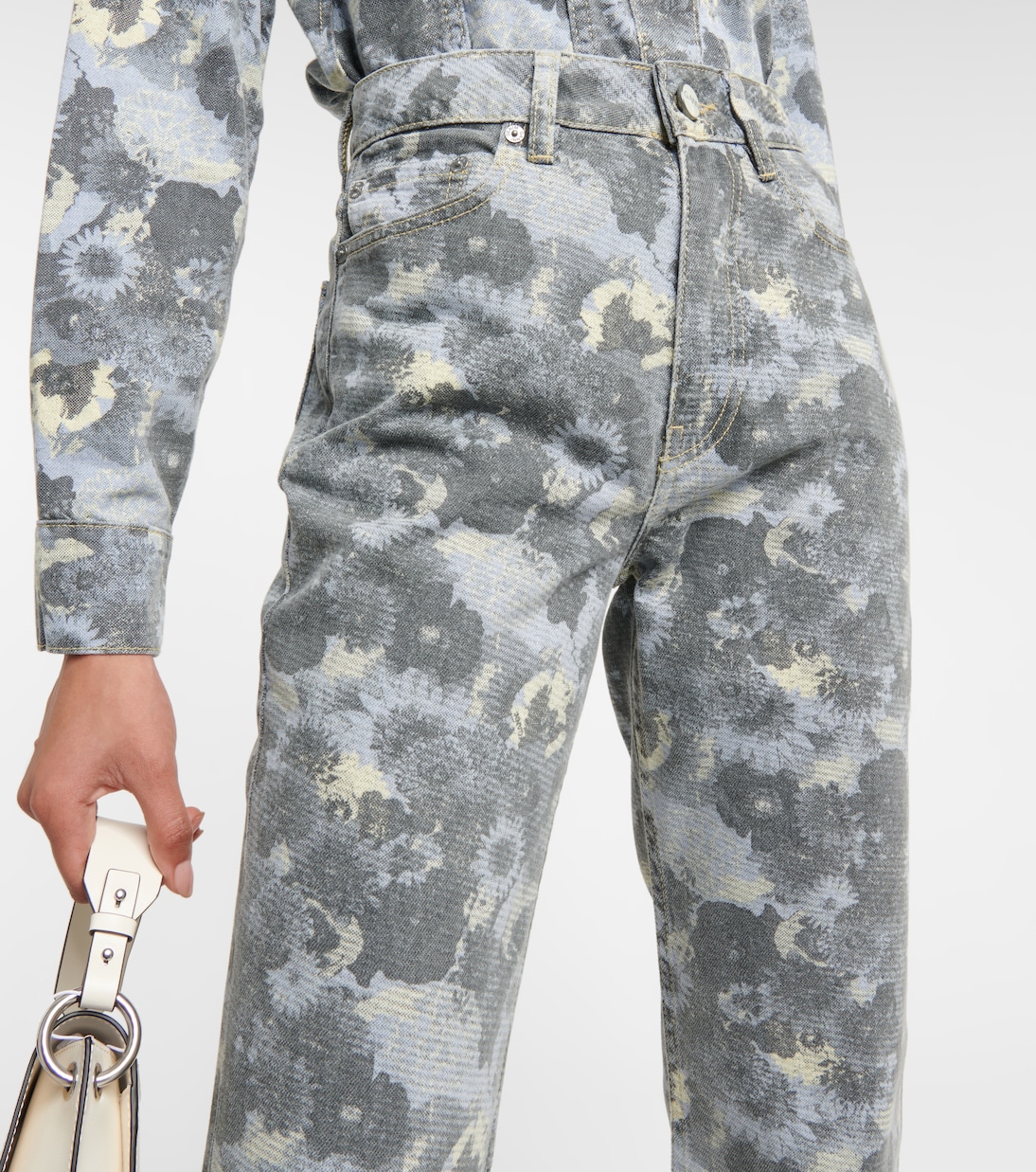 Jeans flared estampados | Ganni
