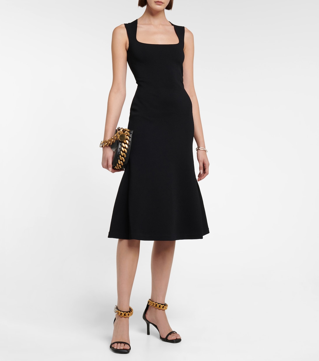 Square-neck midi dress | Stella McCartney