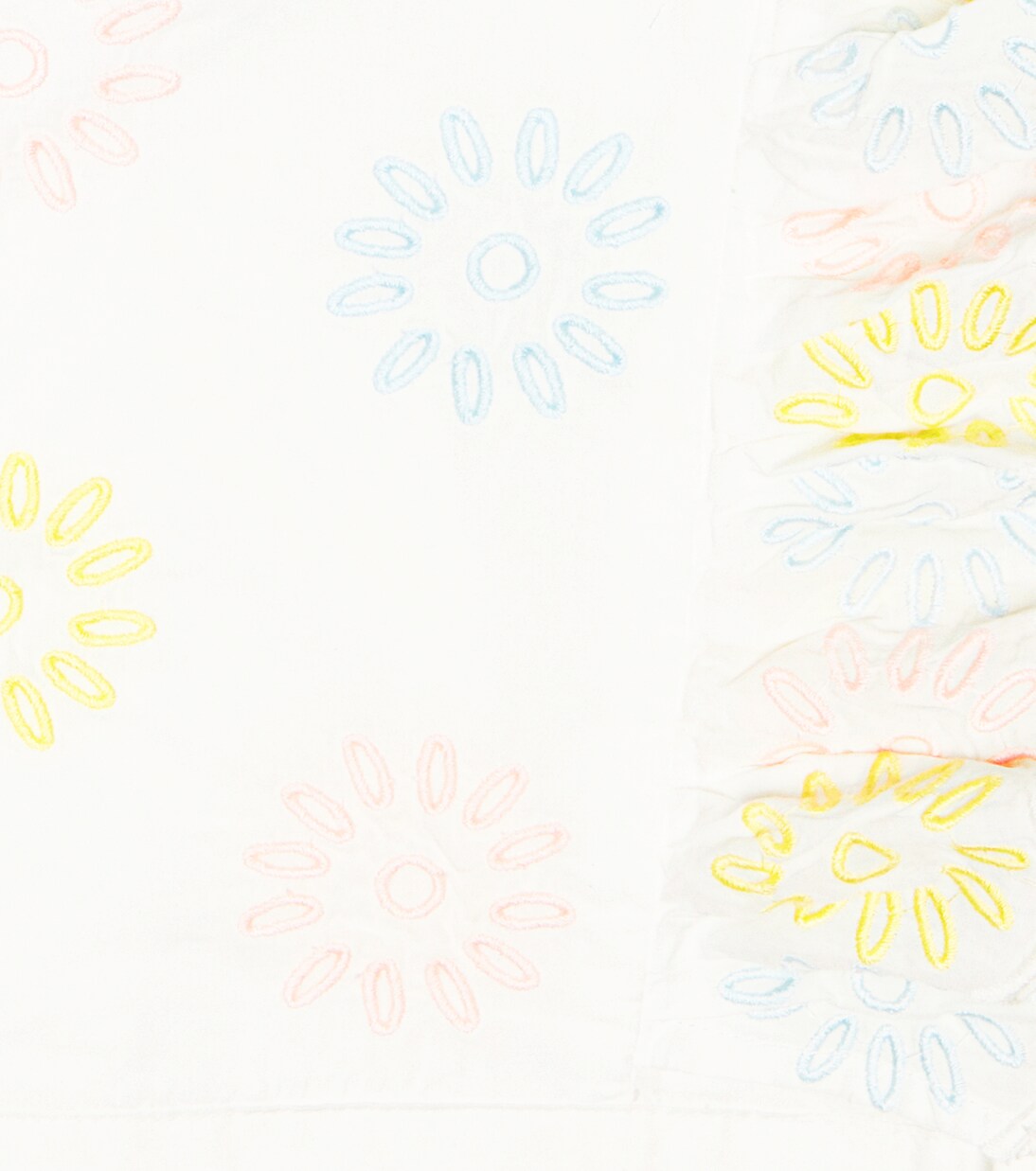 Top de algodón con bordado floral | Stella McCartney Kids