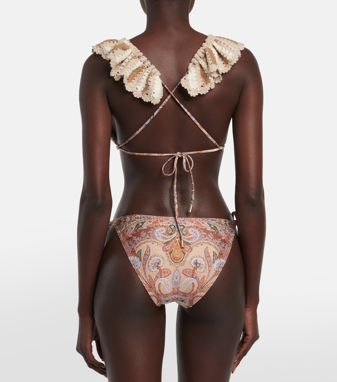 Devi printed crochet bikini | Zimmermann