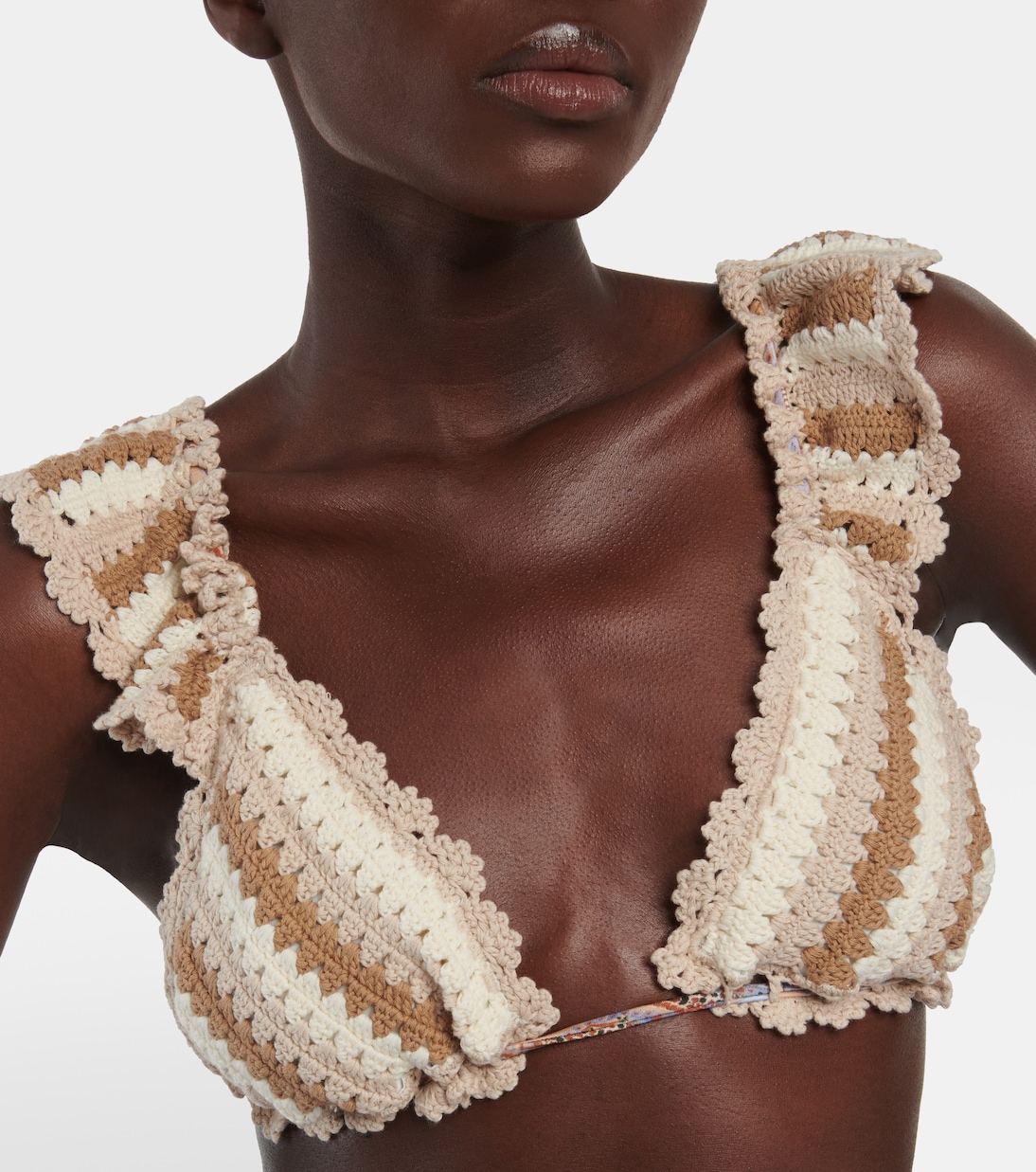 Devi printed crochet bikini | Zimmermann