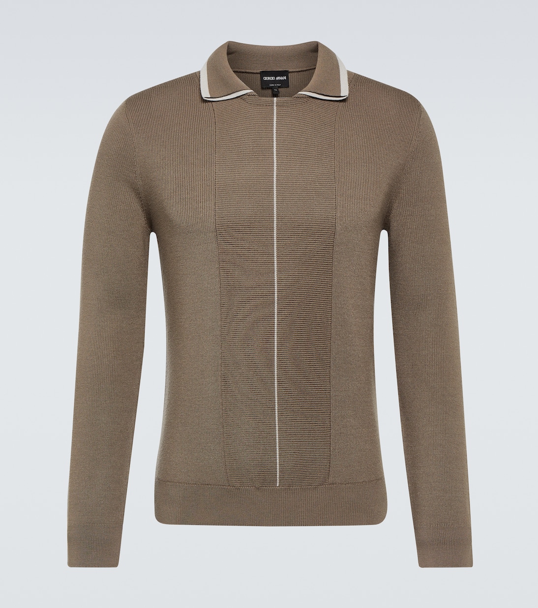 Wool polo top | Giorgio Armani