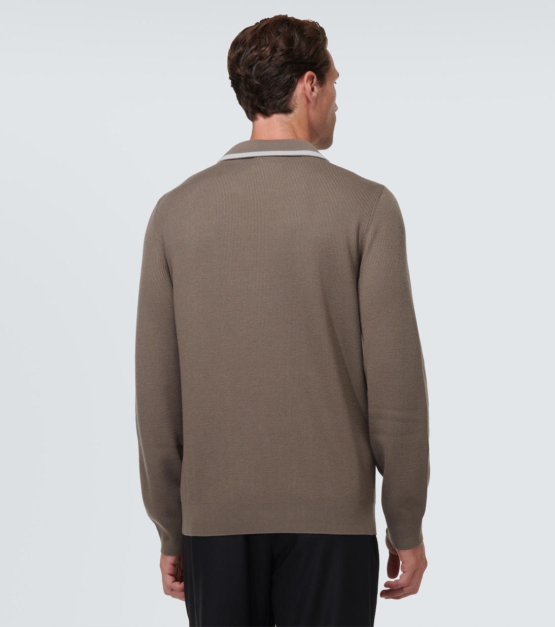 Wool polo top | Giorgio Armani