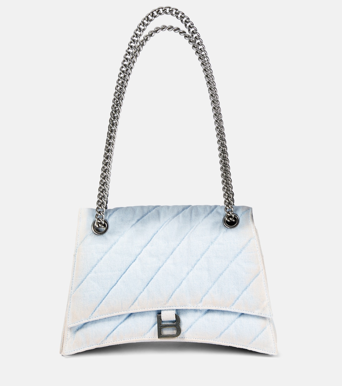 Crush Medium denim shoulder bag | Balenciaga