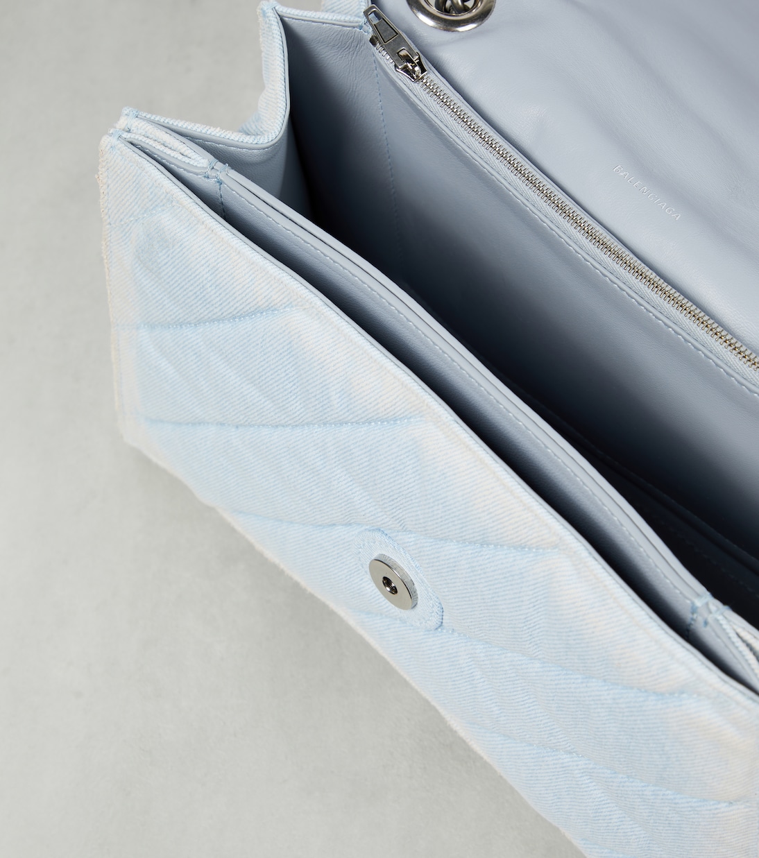 Crush Medium denim shoulder bag | Balenciaga