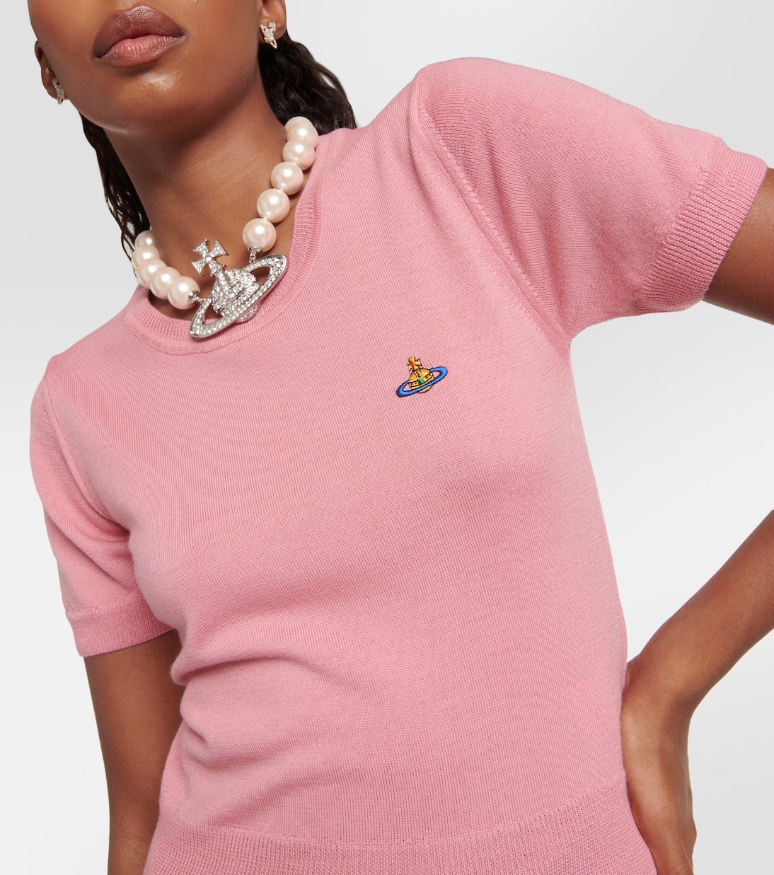 Bea logo virgin wool top | Vivienne Westwood
