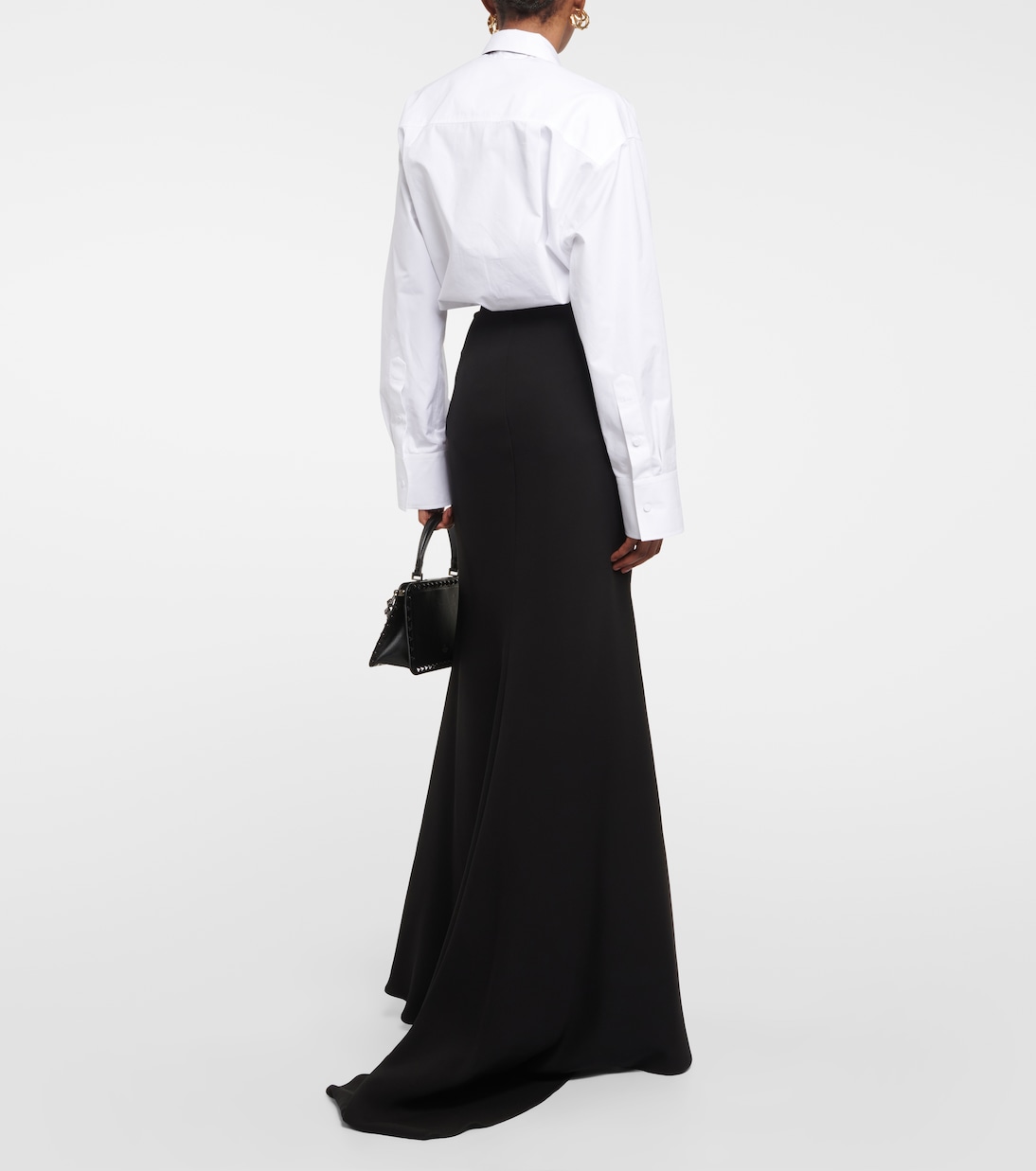 Falda larga de seda Cady Couture | Valentino