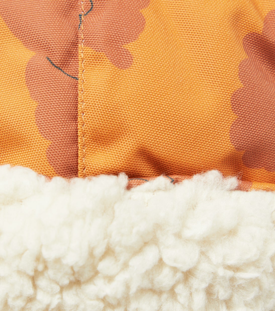 Bedruckte Mütze mit Faux Shearling | Tinycottons