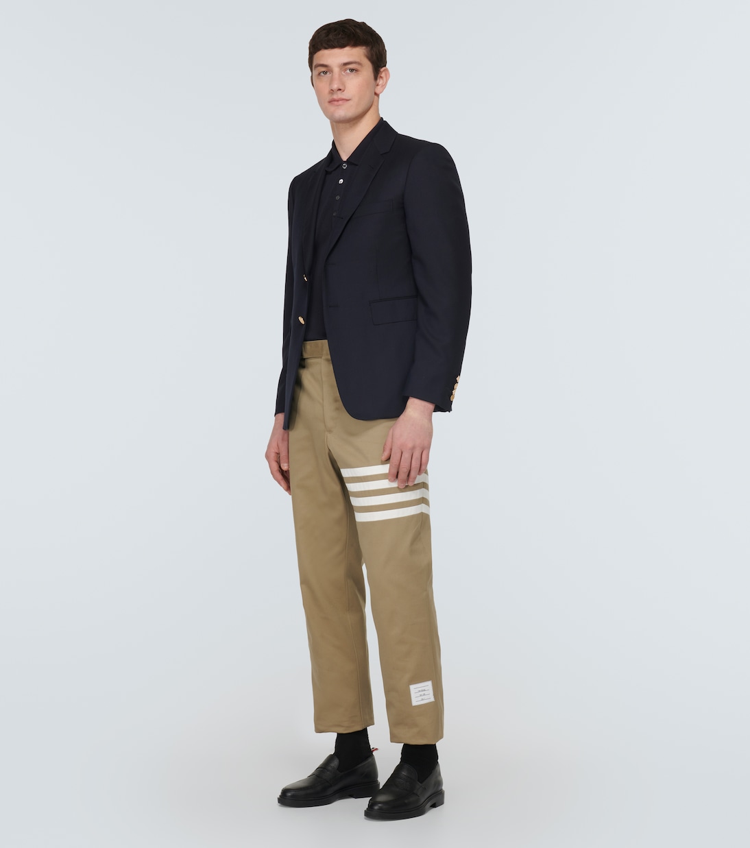 Polo de algodón con rayas | Thom Browne